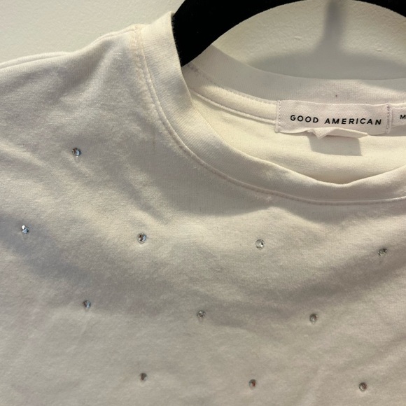 Good American CRYSTAL BABY TEE - Picture 5 of 8